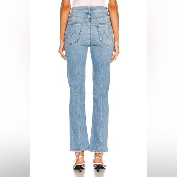 MOTHER High Waisted Rider Skimp Straight Leg Stretch Jeans in Dreamer Size 27 - Picture 10 of 14